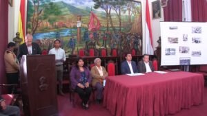 El alcalde firmó un convenio con la Asociación Autónoma de Hijos y Nietos de los Héroes  Nacionales de la Guerra del Chaco–Provincia Cercado