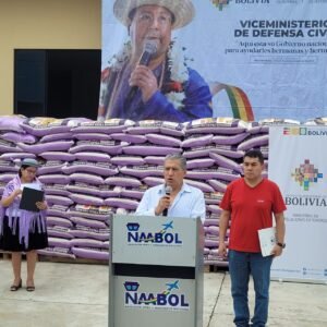 Bolivia envía 70 toneladas de ayuda humanitaria a Chile para damnificados por incendios