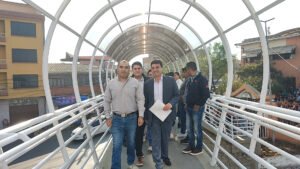 Alcalde de Tarija reapertura pasarela “Fe y Alegría” totalmente refaccionada