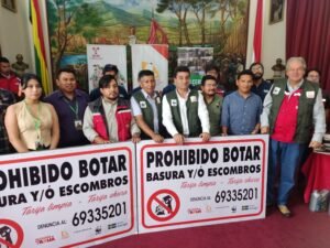 La Alcaldía de Tarija recibió material para preservar y recuperar espacios verdes de la ciudad