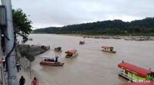 HABILITAN EL PASO DE CHALANAS Y GOMONES SOBRE EL RÍO BERMEJO