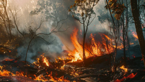 ¡Alerta en Tarija! Un incendio forestal avanza hacia comunidades de San Lorenzo