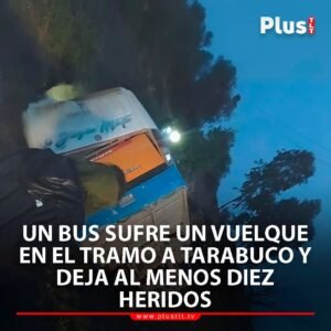 Un bus sufre un vuelque en el tramo Sucre-Tarabuco y deja al menos diez heridos