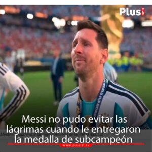 Leo Messi no pudo contener las lágrimas